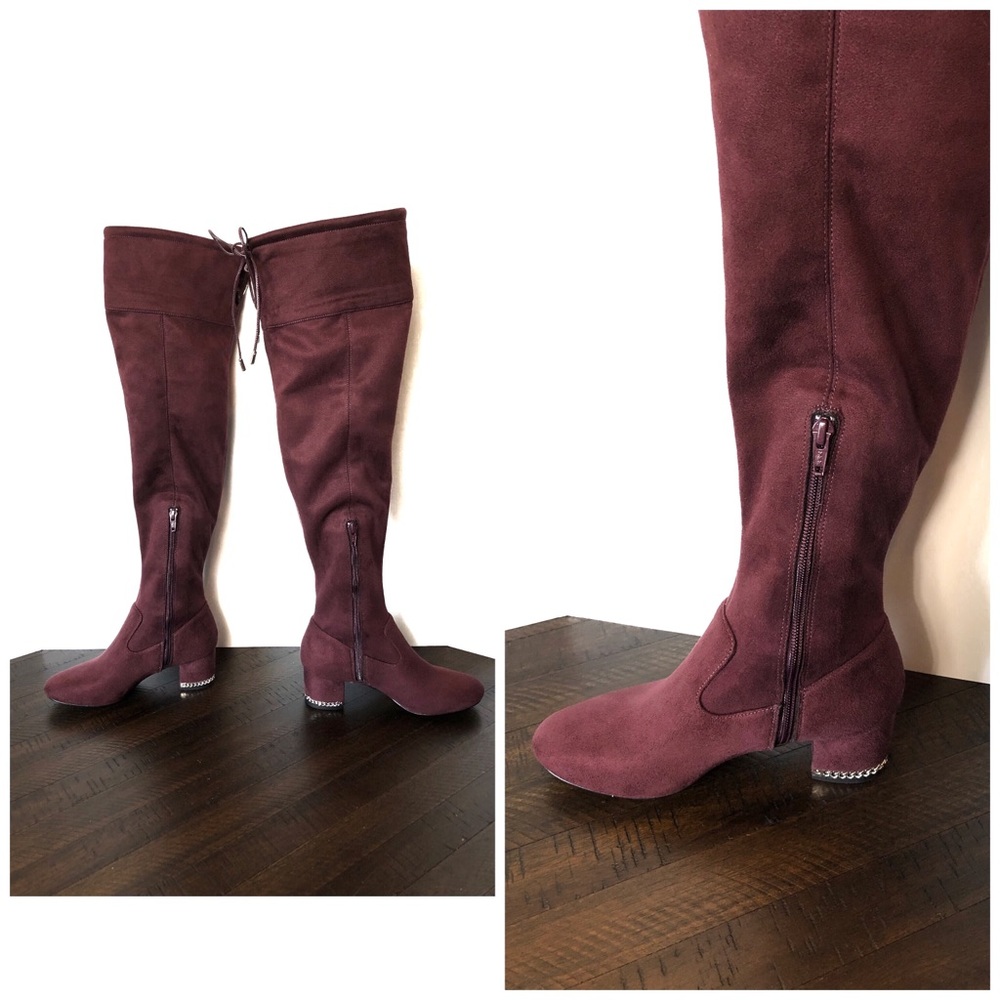 Michael Kors Jamie Damson Over the Knee Boots 🆕 - Picture 6 of 8